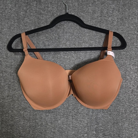 Victoria's Secret 36DDD Full Coverage T Shirt Push Up Bra Sexy Caramel Brown - Picture 1 of 7